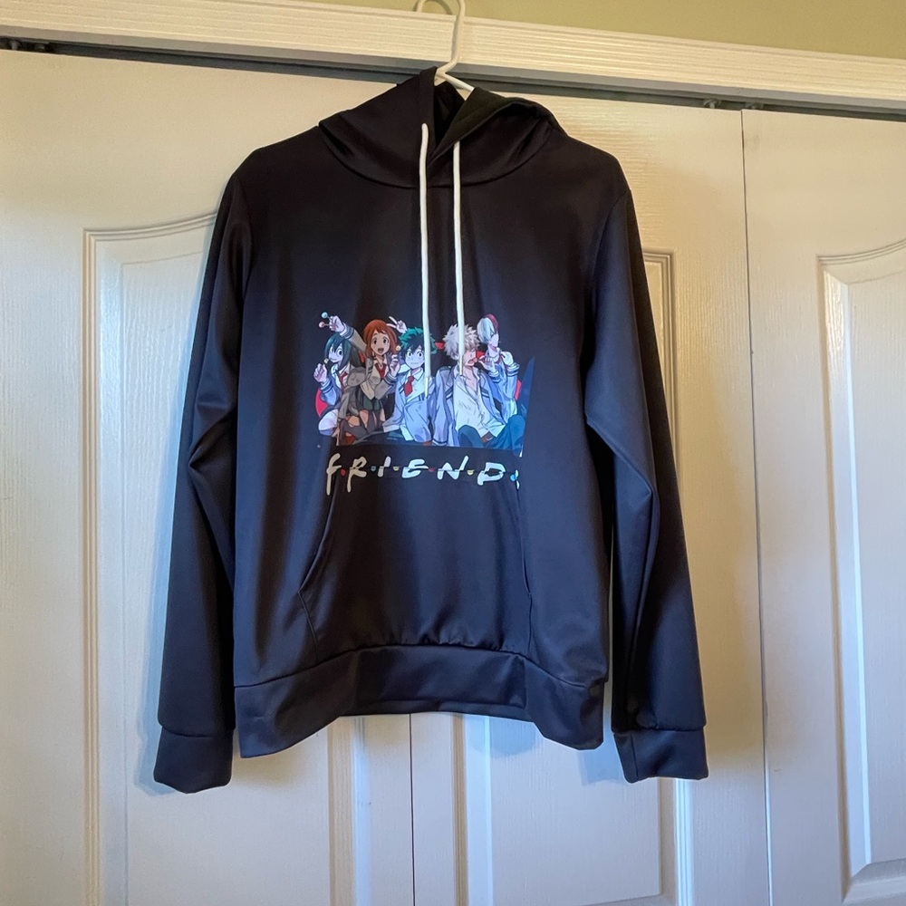 Black Graphic Hoodie